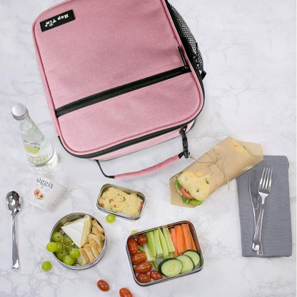 Hap Tim Kids Lunch Box for Girls Boys, Reusable Lunch Bag for Kids, Spacious Lunchbox, Insulated Lunchbag, Purple Unicorn(18654-PP)