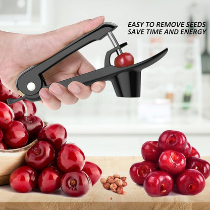 Cherry Pitter - Makmzoon Multi Cherries Corer Stainless Steel Pitter Tool Making Cherry Jam - 7 Cherries