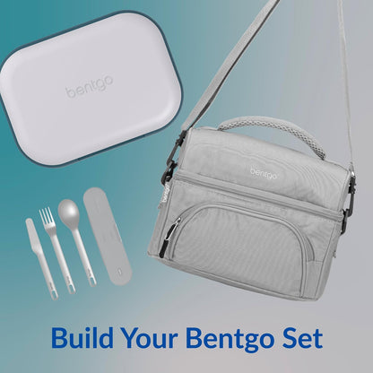 Bentgo Chill Max Leak-Proof XL Lunch Box - Included Ice Pack Keeps Food Cold; 5-Cup Capacity for Adults & Ages 8+, 3 or 4 Compartment Bento Box, BPA-Free, Dishwasher Safe (Bone & Glacier Blue)