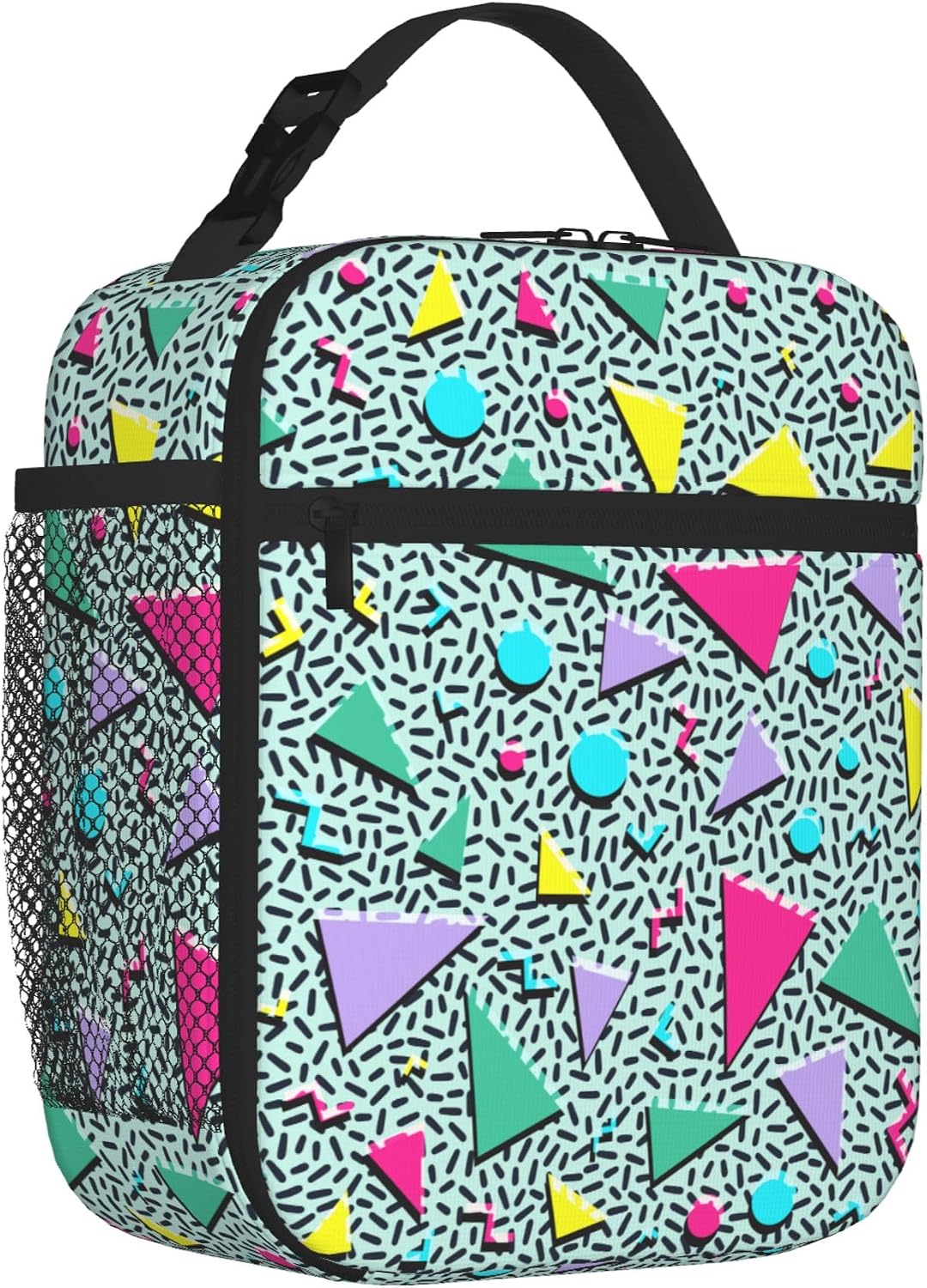 Dinosaur Volcano Insulated Lunch Bag for Women & Men, Reusable Leak-Proof Lunch Box with Cooler Compartment, Lunch Tote for Adults Work Travel Picnic Durable & Washable