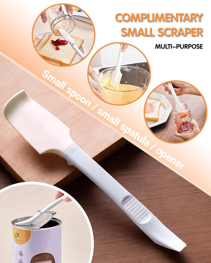 Pancake Batter Dispenser & Mixer with BlenderBall Whisk, 2-Pack 33oz Leak-Proof Squeeze Bottles with Base for Pancakes, Crepes, Waffles, Muffins & Cupcakes