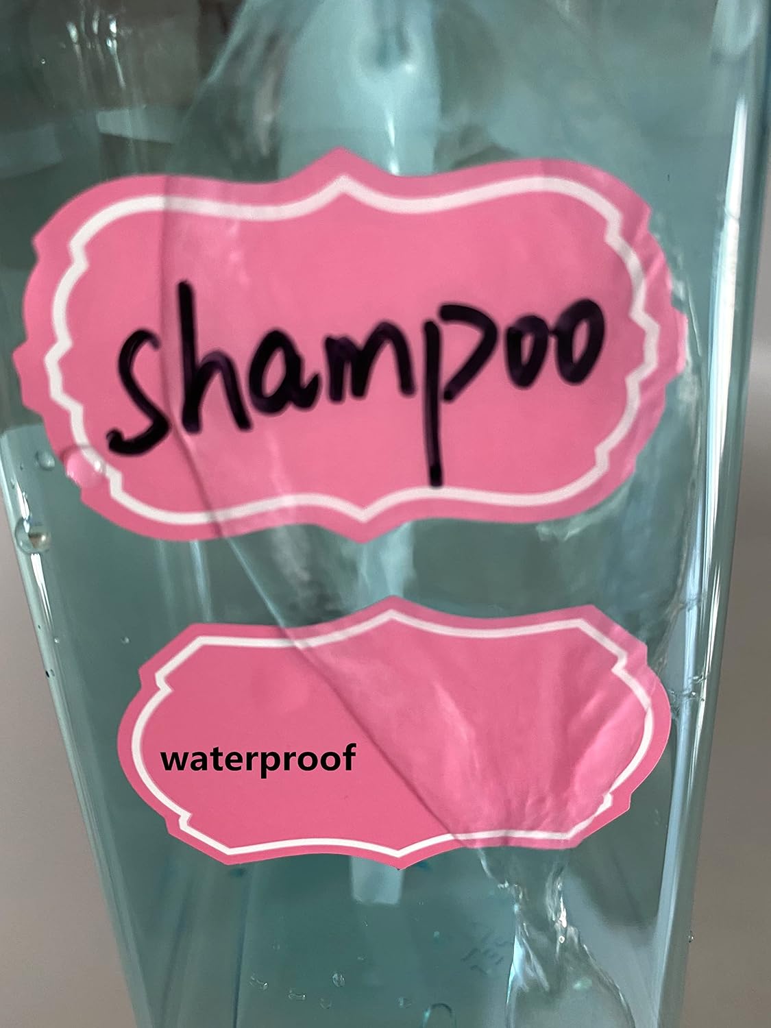 MeshaKippa Pink Cute Removable Food Storage Labels, 200pcs 2x1.2 inch Blank Holiday Present Stickers,Waterproof jar Labels no Residue Sticker for Food Jars, Container
