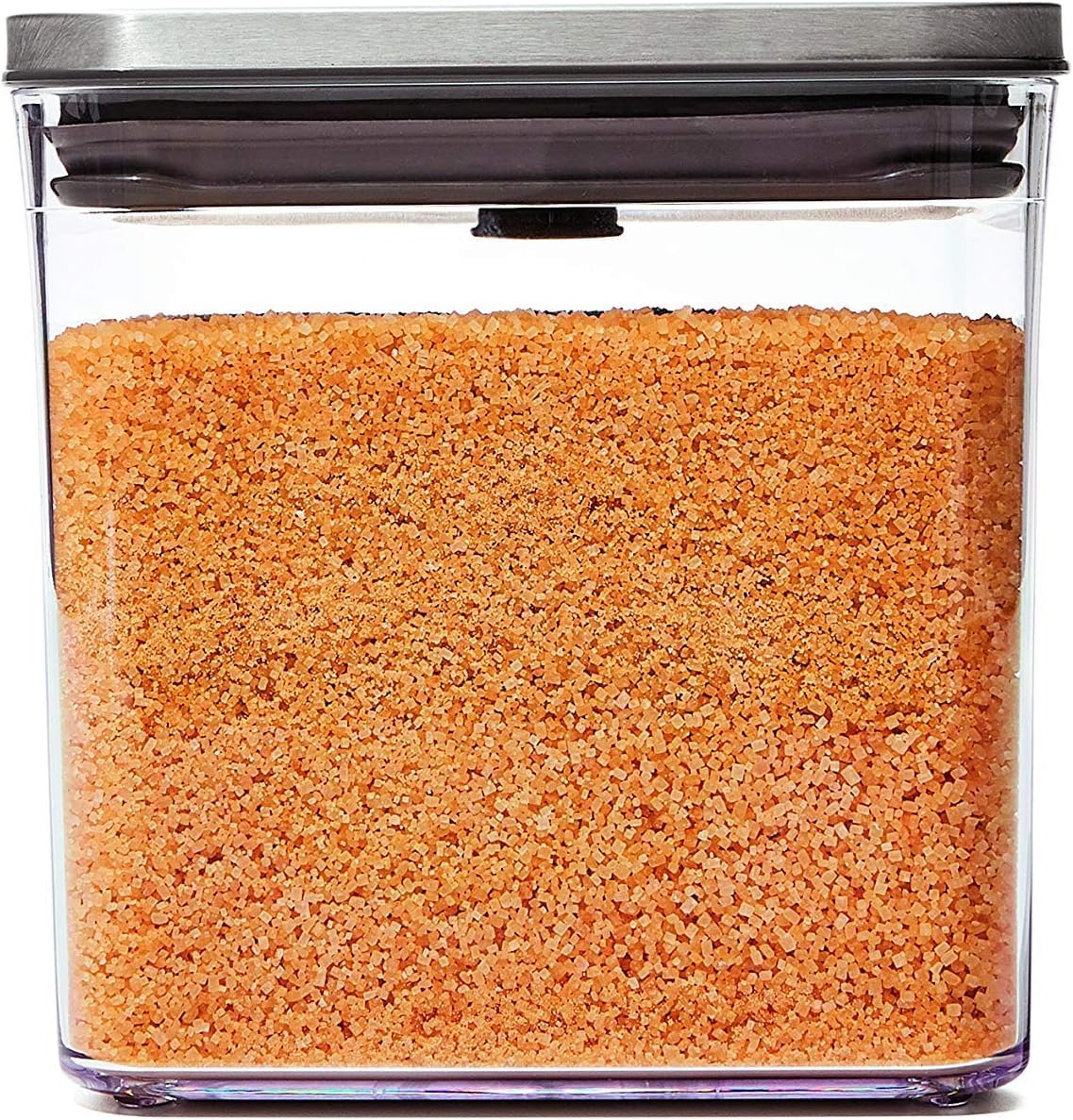 OXO Steel POP Container Big Medium Square - 4.4 Qt for Flour, Sugar and More,Grey