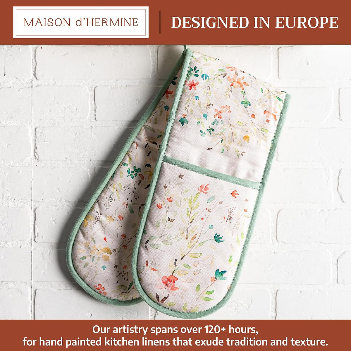 Maison d' Hermine Pot Holders 100% Cotton Potholders (8" x 8") - Colors A