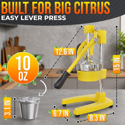 NADOBA Lemon Squeezer and Lime Squeezer, Max Extraction Citrus Hand Juicer