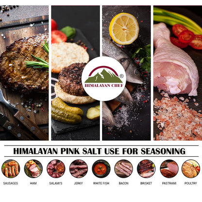 Himalayan Chef Salt Grinder, Refillable-13 Ounce