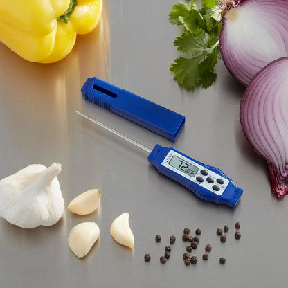 Taylor – Compact Instant-Read Pen Style Digital Kitchen Meat Thermometer - Waterproof Grey - Gray (Blue)