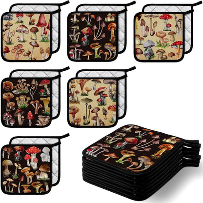 Bencailor 12 Pcs Christmas Wildflower Pot Holders with Pocket