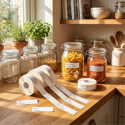 Sayglossy 7000 Pcs Day of Week Label Food Label Monday Through Sunday Management Inventory Sticker Removable Weekly Self Adhesive Date Dot Sticker for Restaurant Kitchen Container (Square)