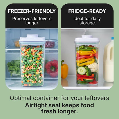 Bop Top Airtight Food Storage Containers with Lid 2 Cups / 16 oz | Kitchen Canister Sets | Air Tight Pantry Container | Pop Top Dry Food Storage Containers for Snacks, Sugar, Flour, Baking, Pasta