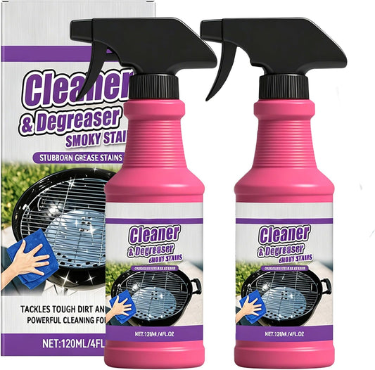 Fast‑Acting Heavy‑Duty Grill Degreaser Spray, 2026 New Fast Acting Grill Grease Oven Cleaning Spray for Outdoor Grills, BBQ Grease Cleaner for Burnt Food Grease