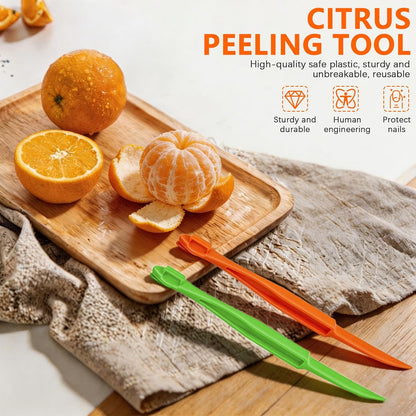 10 Pcs Orange Peeler Tools, Plastic Orange Peeler
