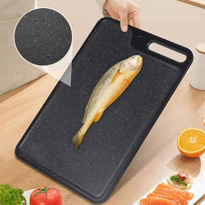 Cutting Boards for Kitchen,Large Cutting Board Set of 2,Non-Slip Cutting Board with Dandle and Juice Groovenon,Dishwasher Safe Cutting Boards (Green)