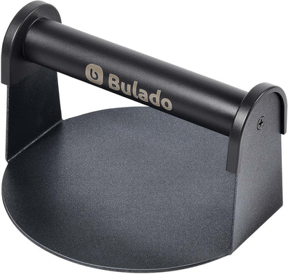 Bulado 6" Burger Press, Stainless Steel Round Burger Smasher for Griddle