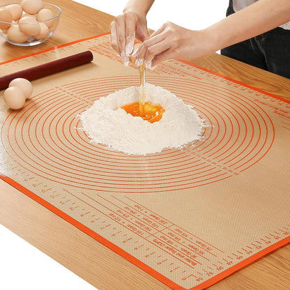 Silicone Pastry Mat 36x24 Inch Nonstick Baking Mat -Perfect for Dough, Pastry, Dough Rolling, Kneading Board, Pie Crust, Fondant, Pasta/Pizza, Kitchen Counter Mat