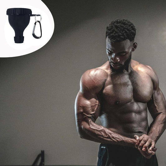 2 Pack Premium Protein Powder Containers - Portable Protein Funnels(50ml)