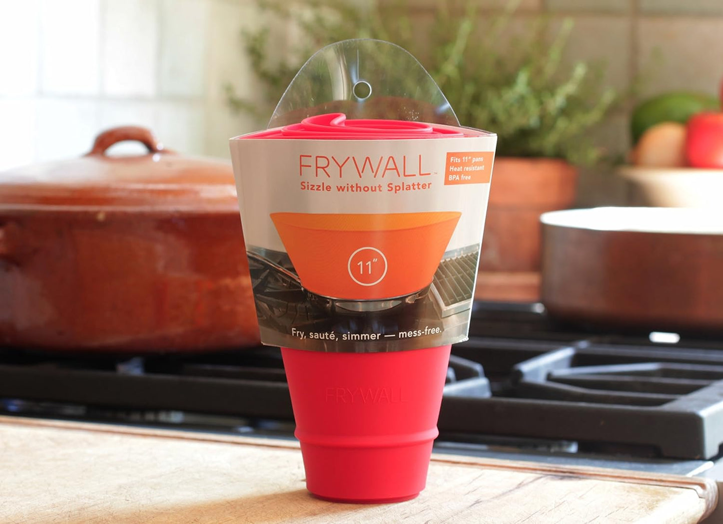 Frywall 11" (Medium-Large) - Ultimate Splatter Protection without Compromises (Black)