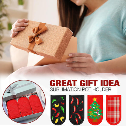 Dandat 24 Set Hot Handle Covers for Daily Replace Use Gift Pan Handle Sleeve Covers Heat Resistant Cast Iron Holder Sleeve Washable Handgrip Mitts for Christmas Kitchen Gifts Craft (Black)