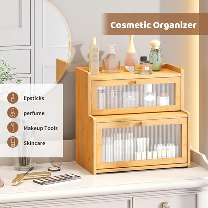 FILWH Bread Box for Kitchen Countertop Double Layer Large Corner Bread Box Capacity Bread Storage Bin Farmhouse Breadbox Container Organizer Cabinet Cupboard Black