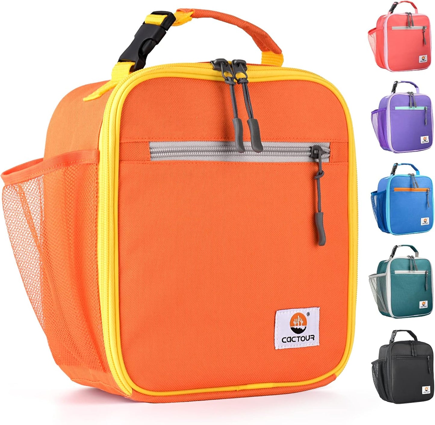 CaCTOUR Lunch Box Kids,Premium Insulated Lunchbox for Girls Boys,Soft Mini Cooler Bag Back to School Thermal Reusable Lunch Bag for Work School Picnic (Blue)