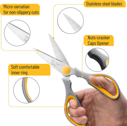 Mr. Pen- All Purpose Kitchen Shears with Protective Sheath, 8 Inch