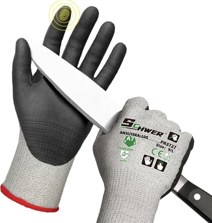 Schwer ProGuard A7 Cut Resistant Work Gloves for High Risk Work, PR3727, L