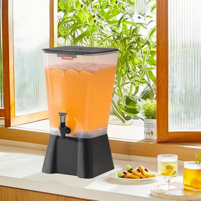 VEVOR Beverage Dispenser, 3 Gallon x 2 Drink Dispensers for Parties, Plastic Juice Dispenser with Stand Spigot Lid, Iced Tea Lemonade Juice Water Dispenser, for Restaurants, Hotels, Parties