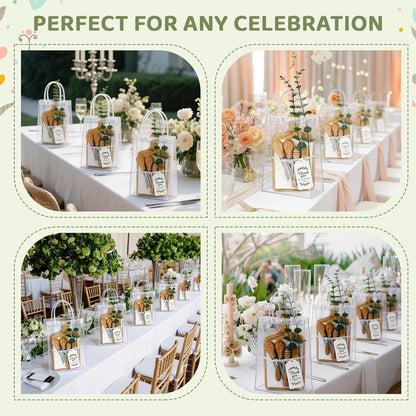 6 Sets Baby Shower Game Prizes for Winner Bamboo Mini Cheese Cutting Charcuterie Board Gift Set Bridal Shower Gifts for Guests Classy Favors (6 Sets)