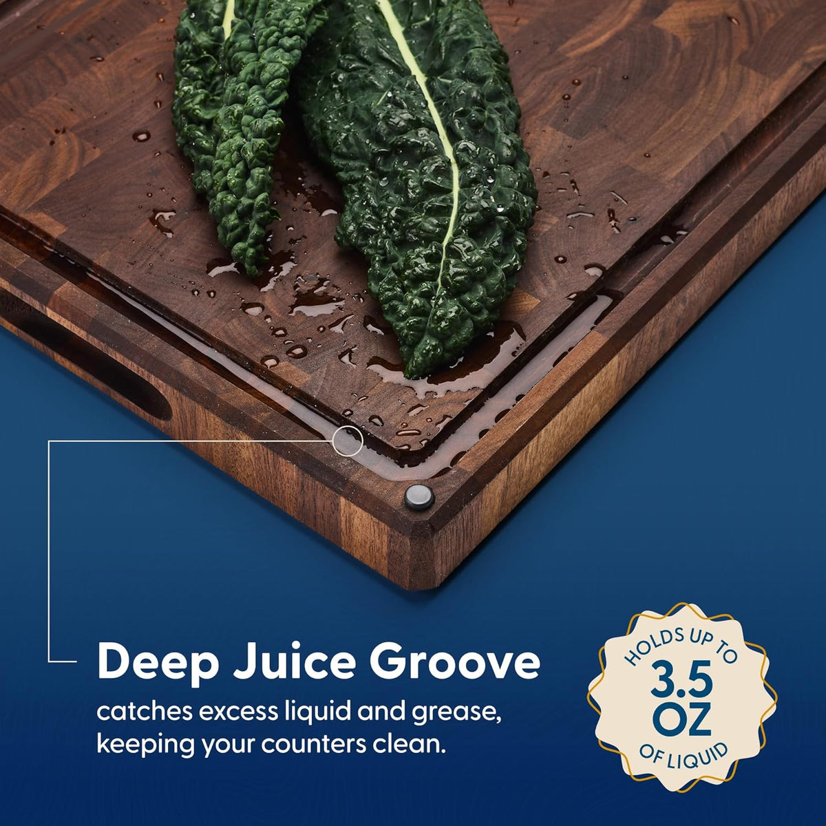 Sonder Los Angeles Doheny Wood Cutting Board Set | Acacia Edge Grain Cutting Board for Kitchen with Juice Groove | Perfect for Compact Daily Use | Gift Box Included | 14x10x1 in & 12x8x1 in