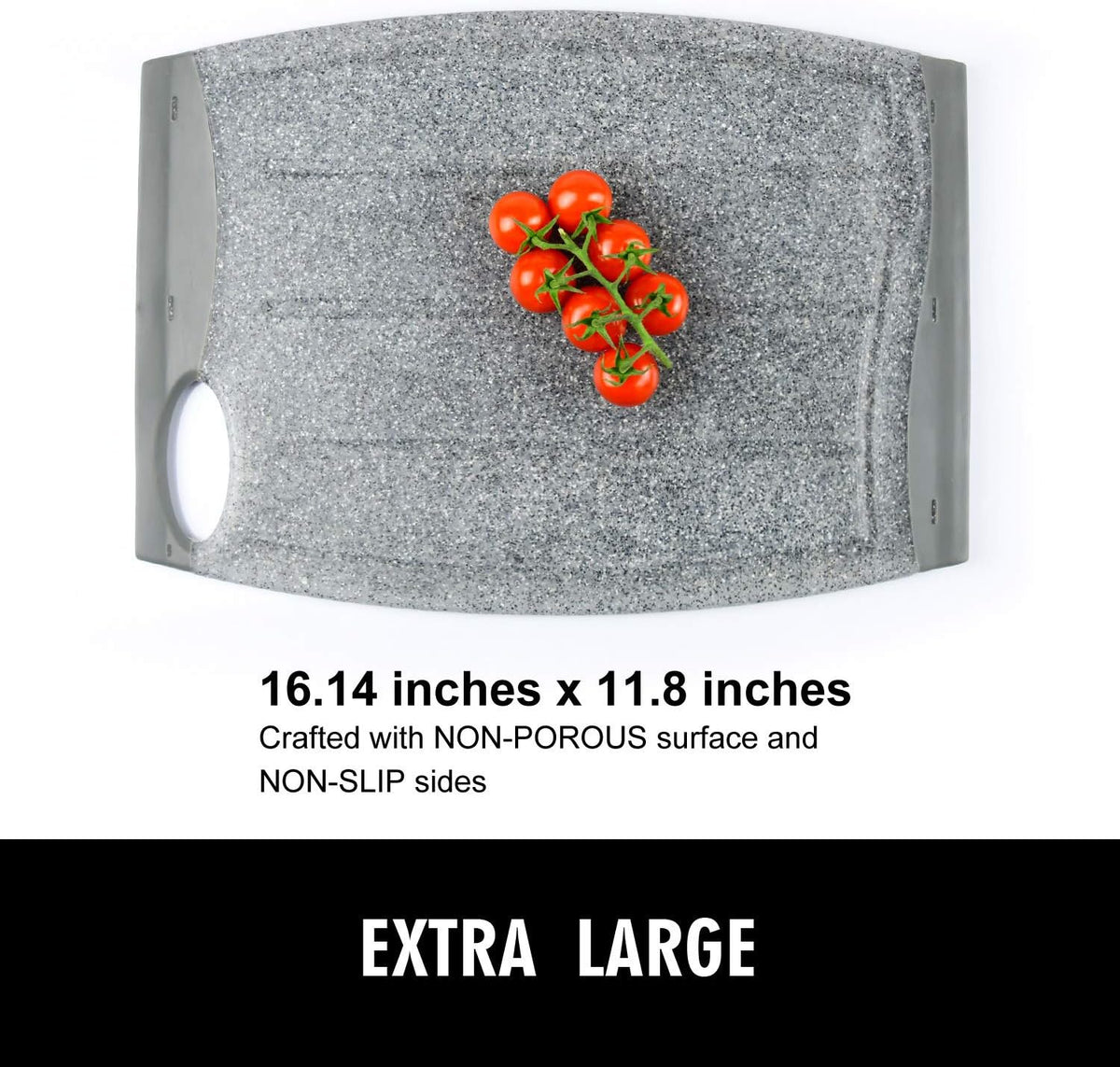 7.48" Small Plastic Cutting Board for Small Kitchen Task (Grey)