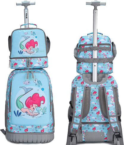Tilami Lunch Bags Insulated Adjustable Strap Zipper, Two Compartments Cooler Bags, Bento Bags for Kids Toddlers (Blue)