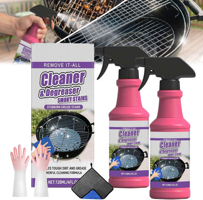 Fast-Acting Heavy Duty Grill Degreaser Spray, Bbq Grill Cleaner,Grill Cleaner For Outdoor Grills, All Purpose Heavy Duty Cleaner for Burnt Food & Grease