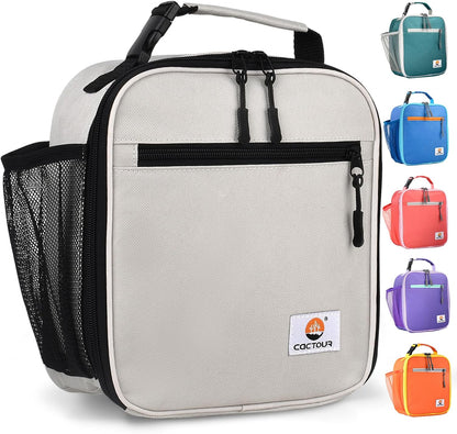 CaCTOUR Lunch Box Kids,Premium Insulated Lunchbox for Girls Boys,Soft Mini Cooler Bag Back to School Thermal Reusable Lunch Bag for Work School Picnic (Blue)