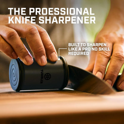 Tumbler Rolling Knife Sharpener Starter Set - Knife Sharpening Made Easy - Complete Gift Set