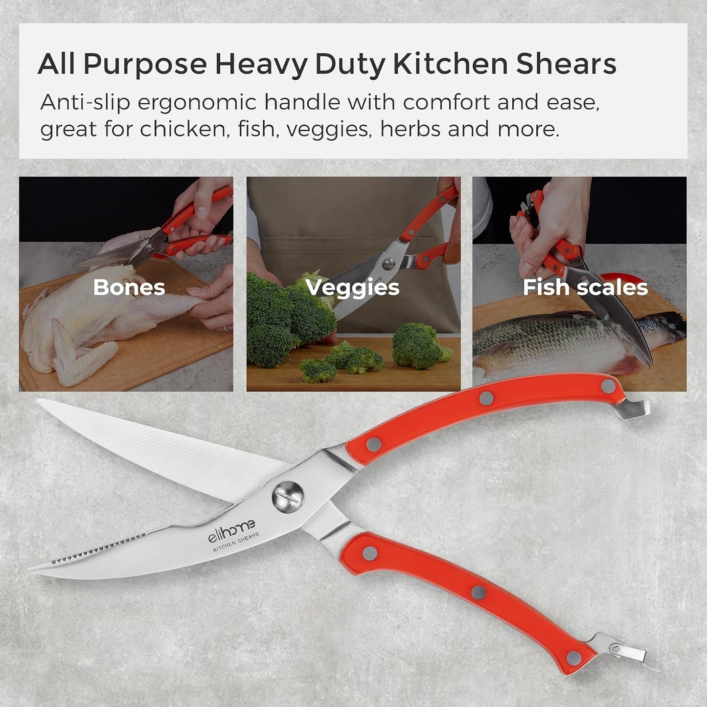 Elihome Cutting Wise 4pcs Kitchen Cutting Board Set, Non Slip Feet, Color Coded with Food Icon, Natural Wood Fiber, Dishwasher Safe, Eco-Friendly, Juice Grooves,Non Porous, BPA Free, Made in USA
