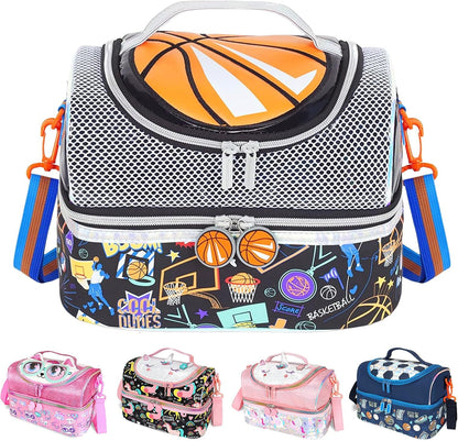 RLGPBON Lunch Bag Kids,Boys Lunch Box,Space Lunch Bag Toddler Teen Boys,School Daycare Cute Travel bags
