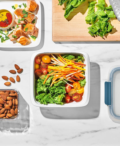 OXO Good Grips Prep & Go Snack & Dip Container, Snack Fuss-Free on the Move, Leakproof Reusable Small Meal Food Storage and Lid, Food Containers with Lids, Snack Organizer, 1.6 Cups/0.4 L