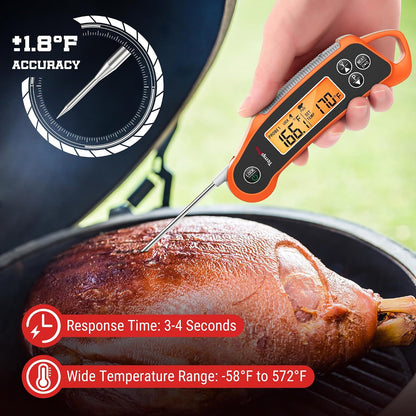 TempPro TempSwift 2 Probes Meat Thermometer Digital with 2 Display Channels