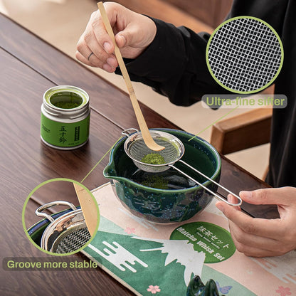 Matcha Whisk, Handcrafted Bamboo Whisk for Matcha Powder (Yellow)