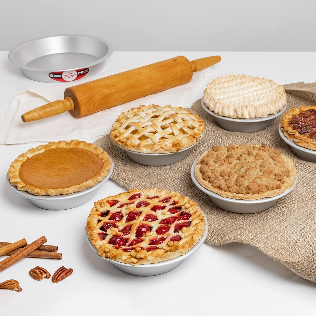 Fat Daddio's PIE-6 Anodized Aluminum Pie Pan, 6 x 1.5 Inch