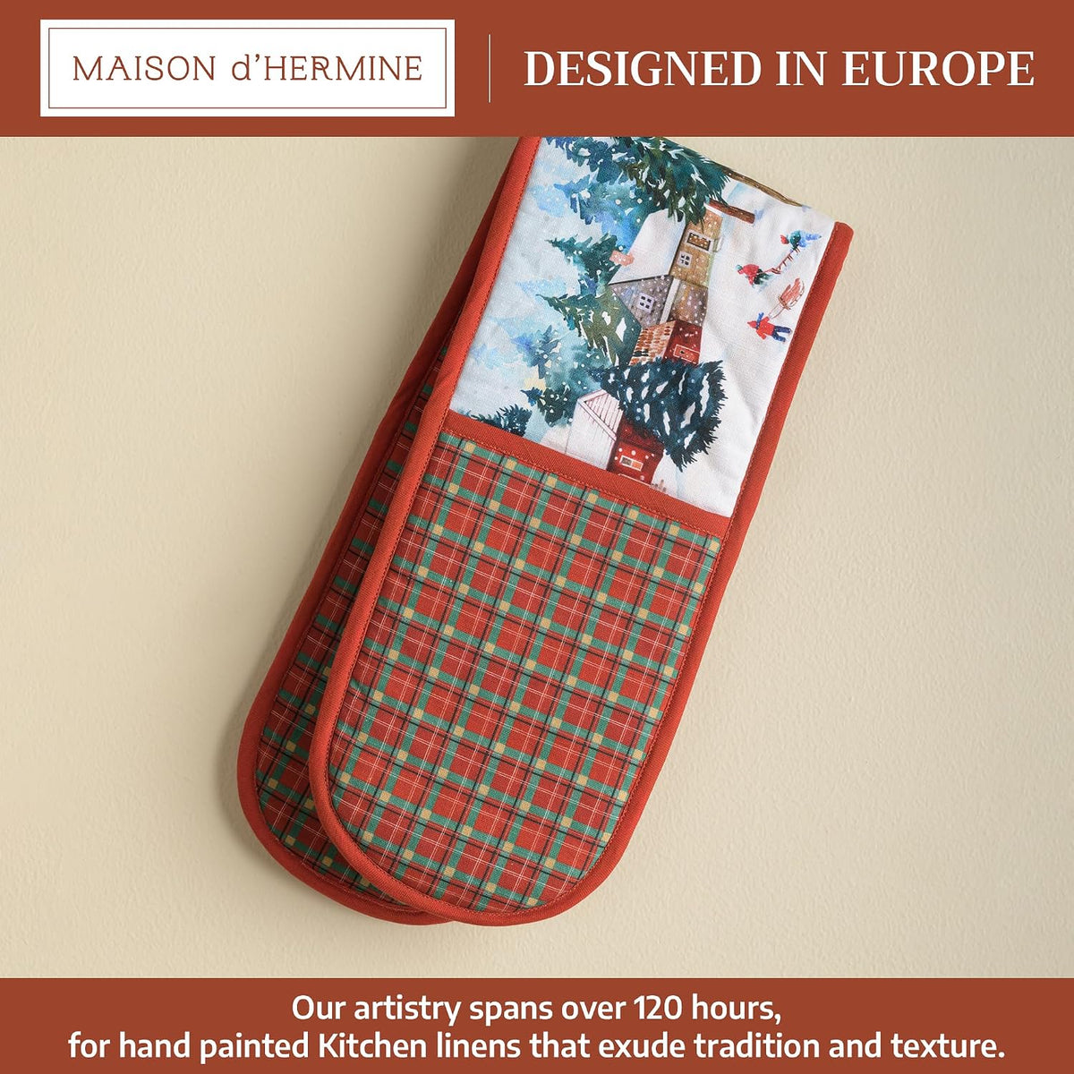 Maison d' Hermine Pot Holders 100% Cotton Potholders (8" x 8") - Colors A