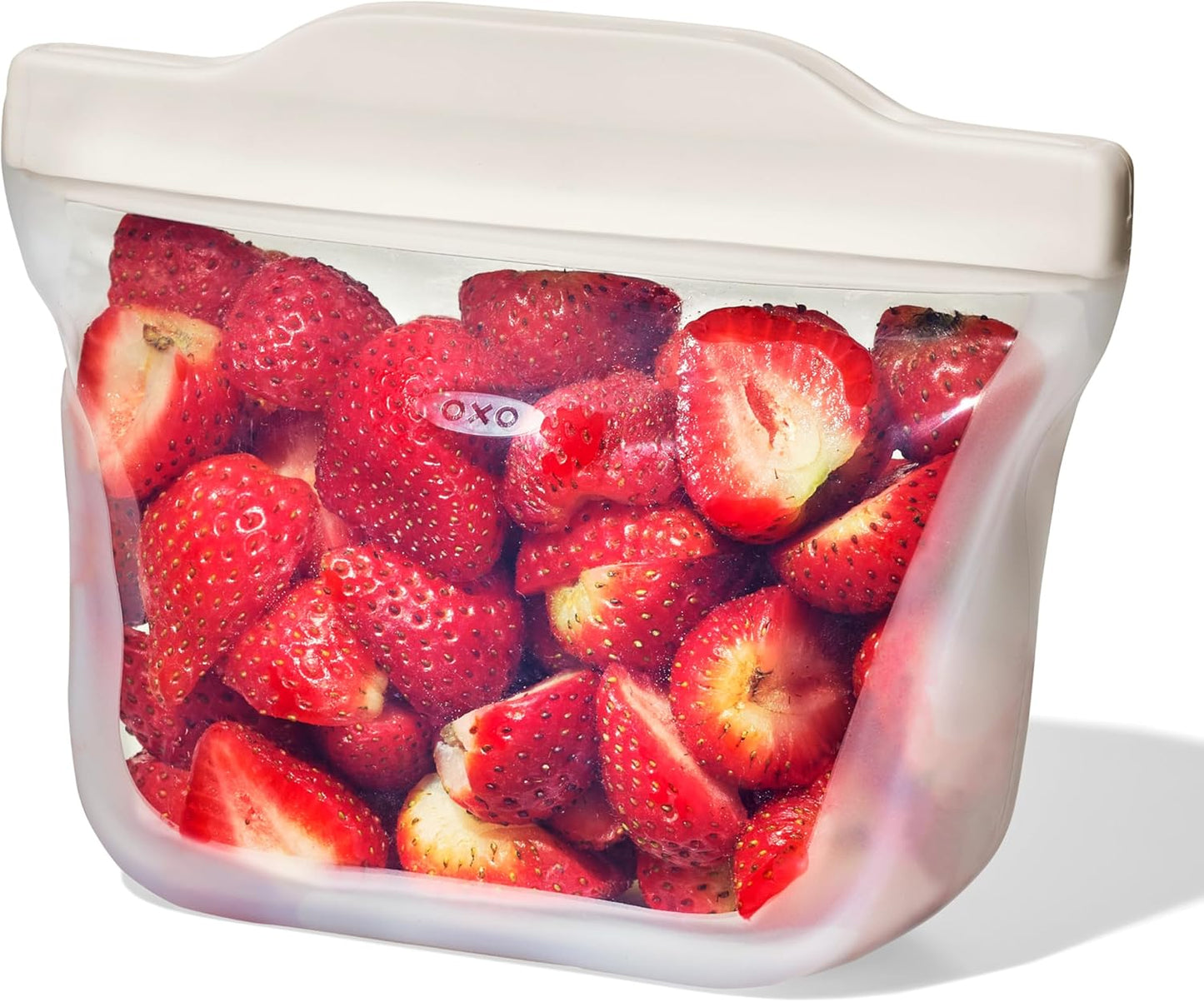 OXO Good Grips Silicone Reusable Bag - Stand-Up Cup (8 oz) - Oat