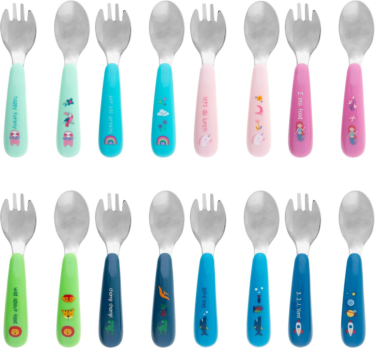 Stephen Joseph Spoon and Fork Sets - SLOTH, os (SJ1211)