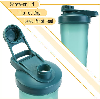 Mr. Pen- Shaker Bottles for Protein Mixes with Twist Cap, 28 oz