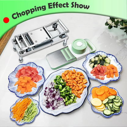 Vegetable Chopper Veggie Cutter Onion Food Dicer with Container 8 Blades