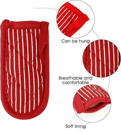 2PCS Hot Handle Covers Cast Iron Skillet Handle Covers Heat Resistant Hot Handle Holders Non-Slip Machine Washable Handle Mitts for Kitchen Baking Cooking BBQ Cookwares, Chili