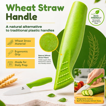 Ceramic Knife Set, 2 Piece, 6 and 4 Inch Sharp Kitchen Blades