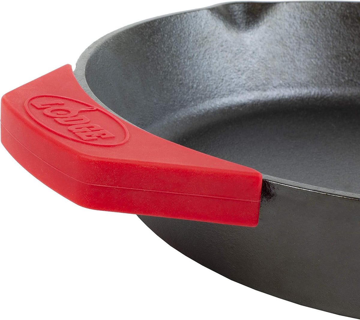 Lodge Silicone Assist Handle Holder, Dishwasher Safe, Red