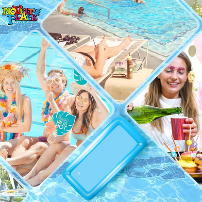 Novelty Place Inflatable Ice Serving Tray Buffet Bar with Drain Plug - Salad Food & Drinks Inflatable Cooler for Party Picnic and Camping (Pack of 1)