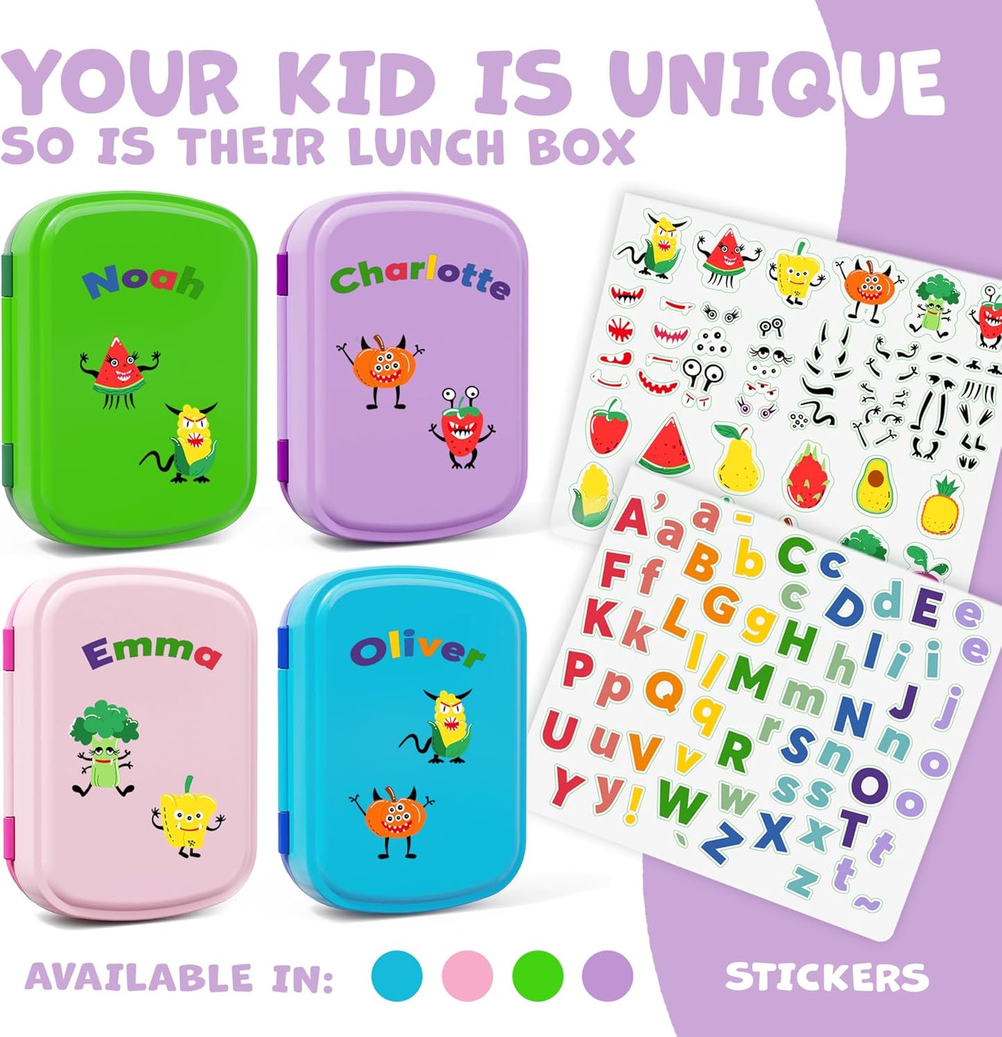 Umami All-in-1 Bento Box for Kids, Ice-pack & Utensils Included, 100% Leakproof & BPA free, Parents' favorite Lunch Box Kids (Green, 27 oz)